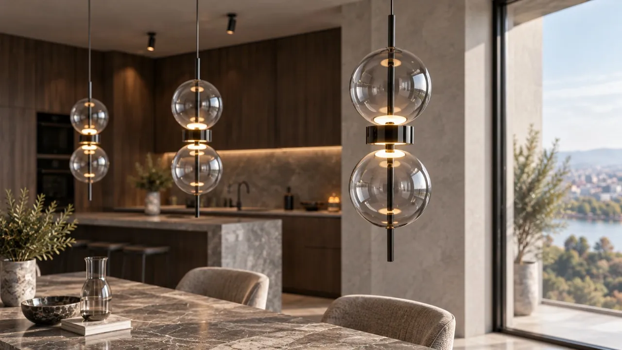 Панорамная квартира со светом Maytoni Double Moon