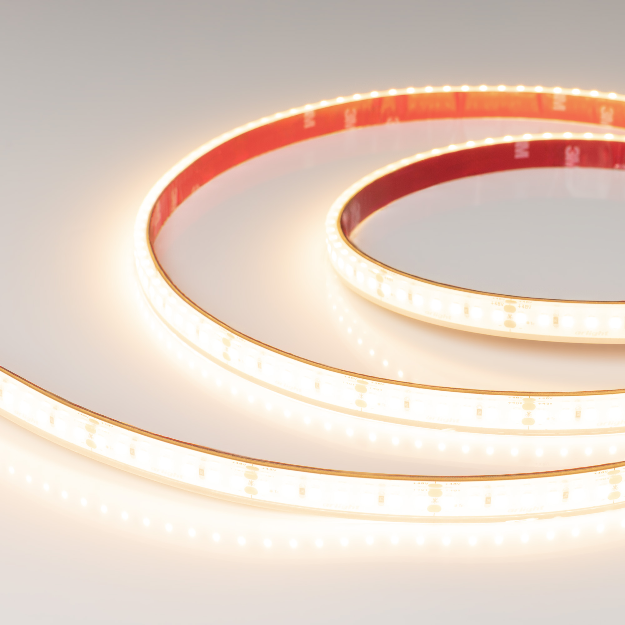 Светодиодная лента герметичная RTW-PFS-A140-12mm 48V Warm3000 (12 W/m, IP68, 20m) (Arlight, -)