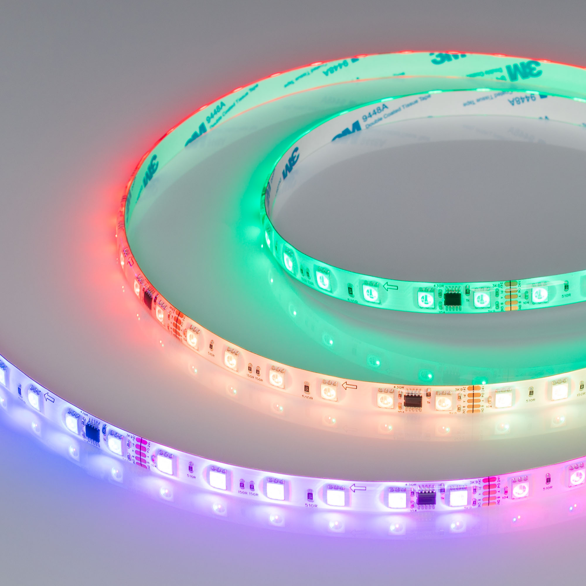 Светодиодная лента герметичная DMX-SE-B60-10mm 24V RGB-PX6 (14 W/m, IP65, 5060, 5m) (Arlight, -)