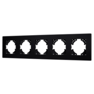 Рамка пластиковая FRM-PERIO-PL-5-BK (Arlight, -)
