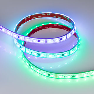 Светодиодная лента герметичная SPI-PFS-B60-12mm 12V RGB-PX3-BPT (12 W/m, IP68, 5060, 5m) (Arlight, бегущий огонь)