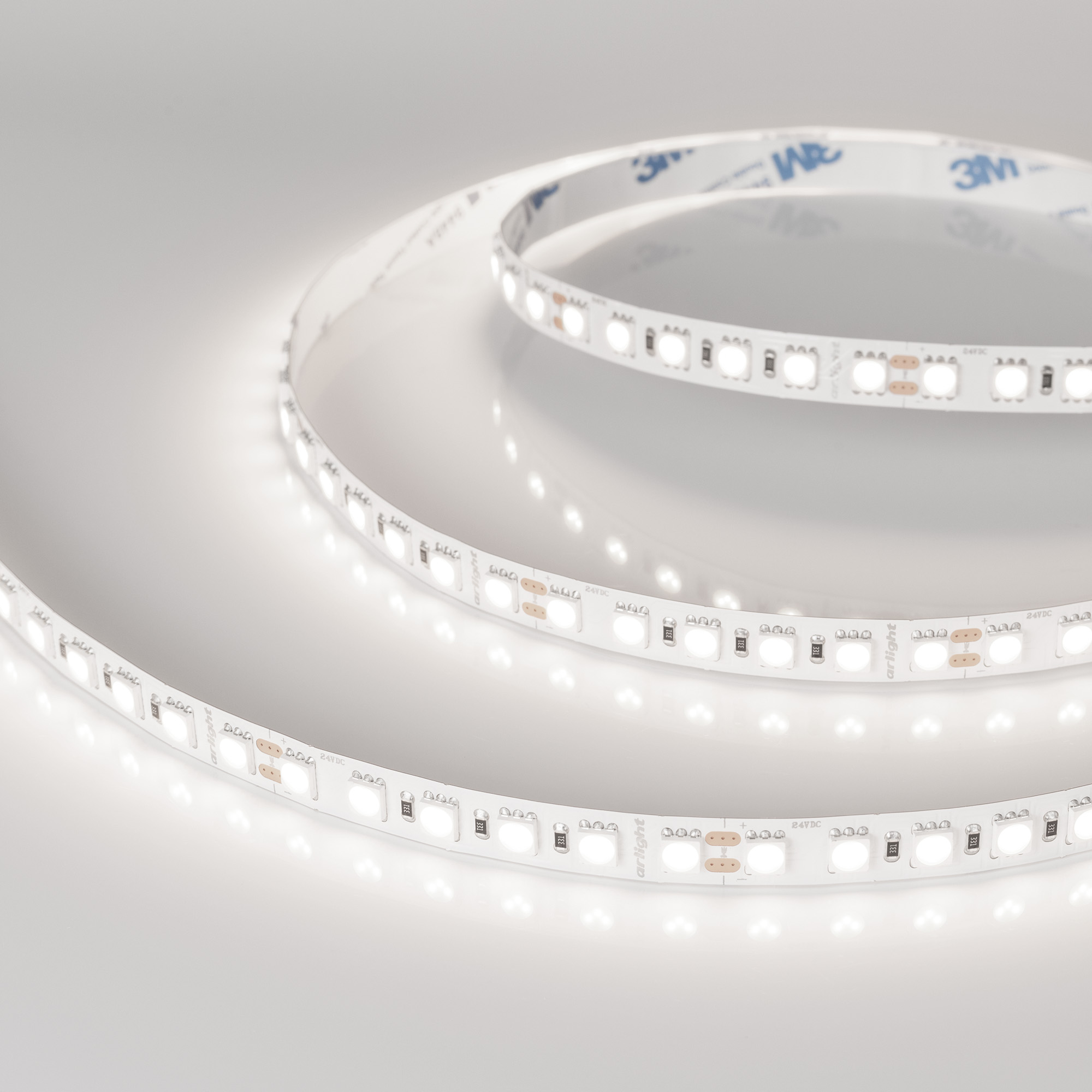 Светодиодная лента RT-B96-10mm 24V Day5000 (23 W/m, IP20, 5060, 5m) (Arlight, Открытый)