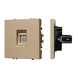 Механизм компьютерной розетки SCT-NOBE-MPC1-SFPL-GD (RJ-45, CAT6) (Arlight, -)