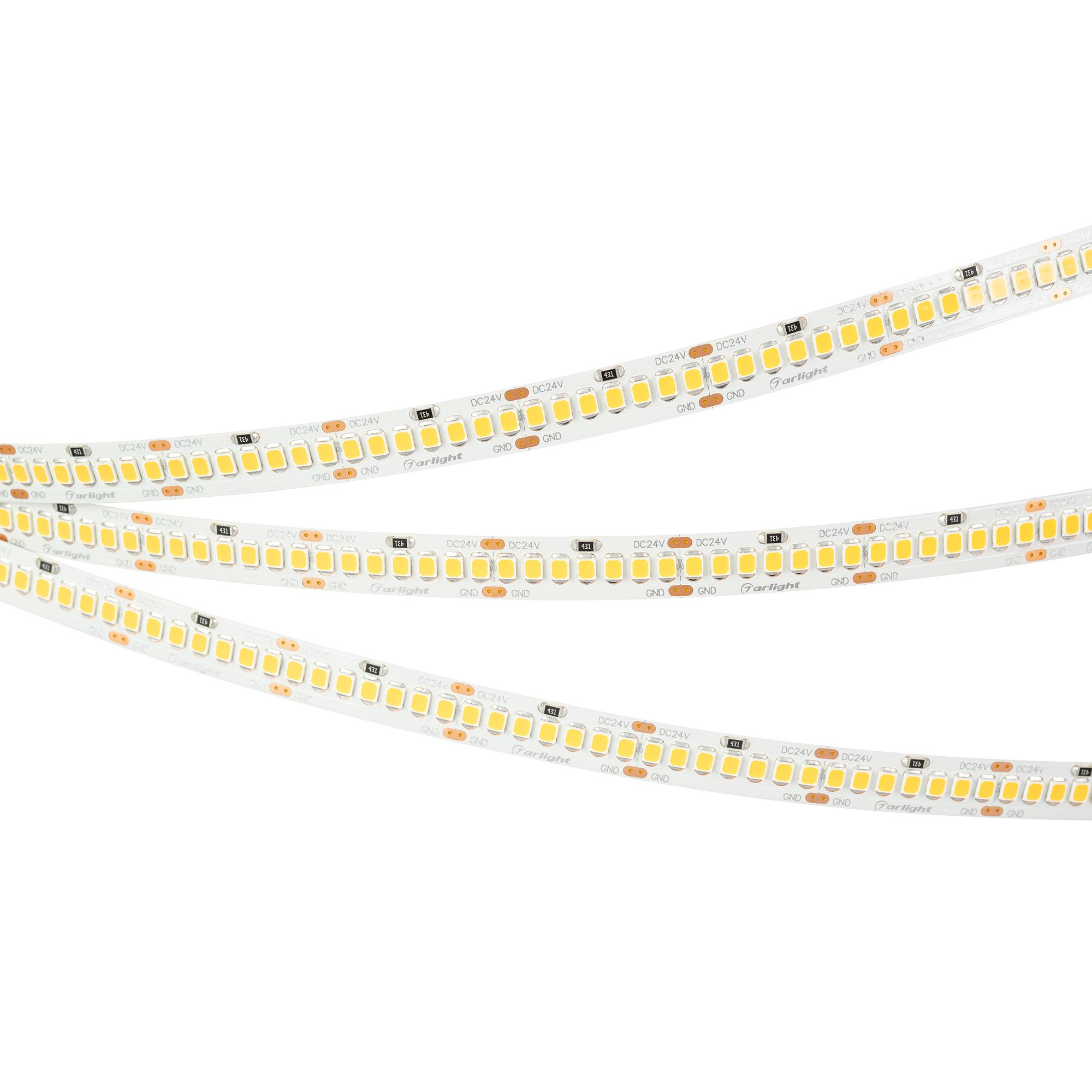 Светодиодная лента RT-A252-10mm 24V White6000 (11 W/m, IP20, 2835, 5m) (Arlight, 11 Вт/м, IP20)