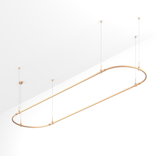 Основание ART-APRIORI-OVAL-HANG-4000x1000 (GD) (Arlight, IP20 Металл, 3 года)
