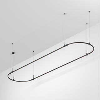 Основание ART-APRIORI-OVAL-HANG-4000x1000 (BK) (Arlight, IP20 Металл, 3 года)