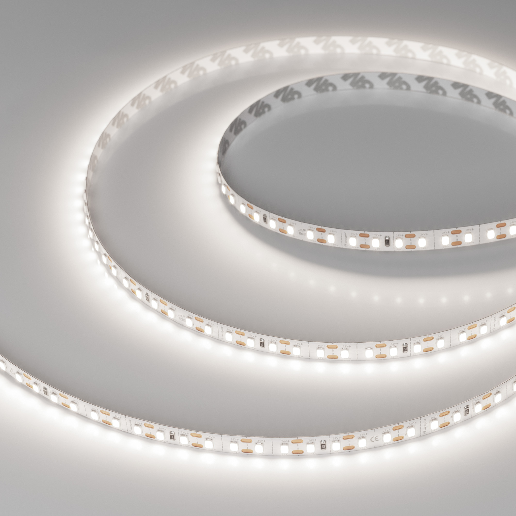 Светодиодная лента FC-A120-8mm 24V Day5000-CX1 (5 W/m, IP20, 5m) (Arlight, резка 1 светодиод)