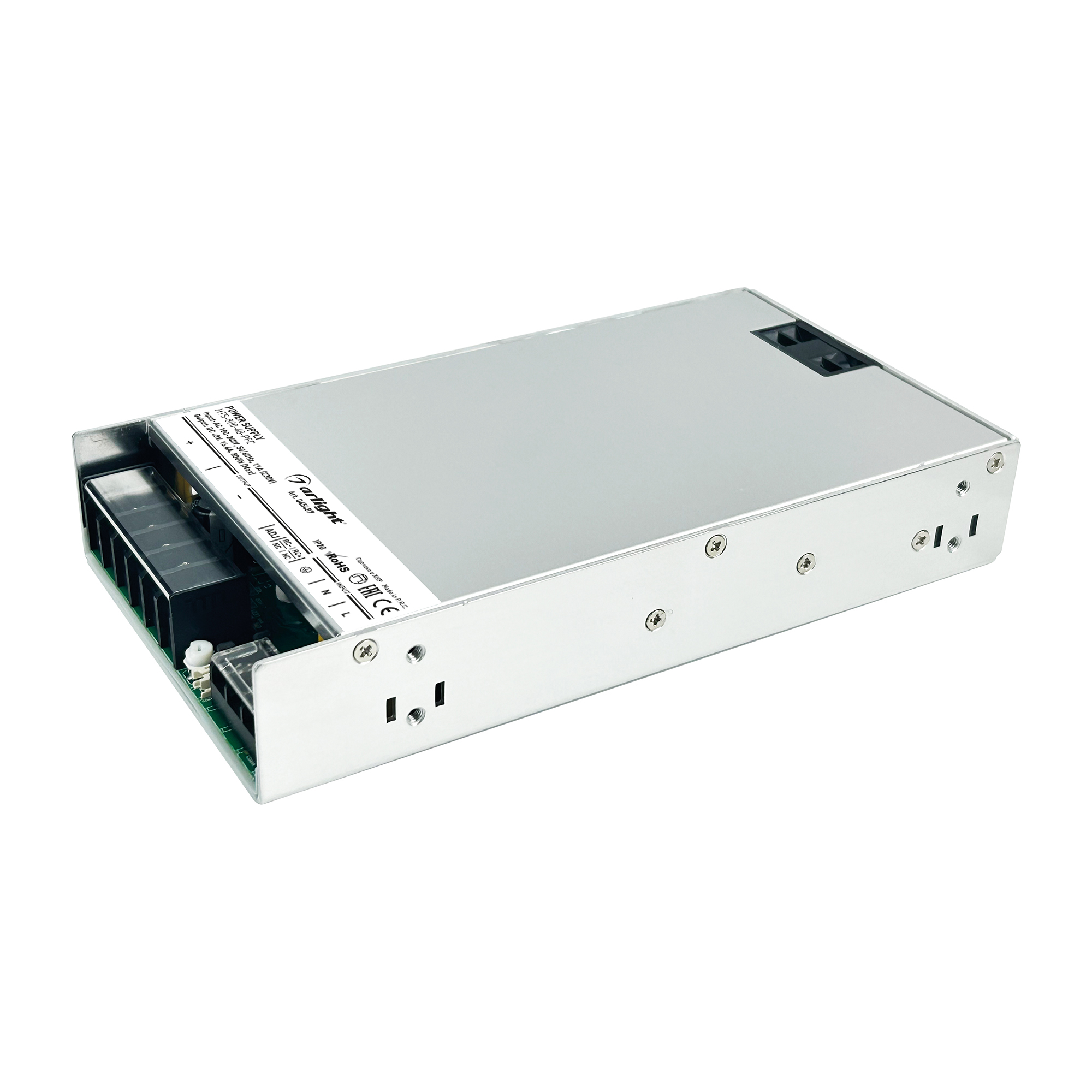 Блок питания HTS-800-48-PFC (48V, 16.6A, 800W) (Arlight, IP20 Сетка, 3 года)