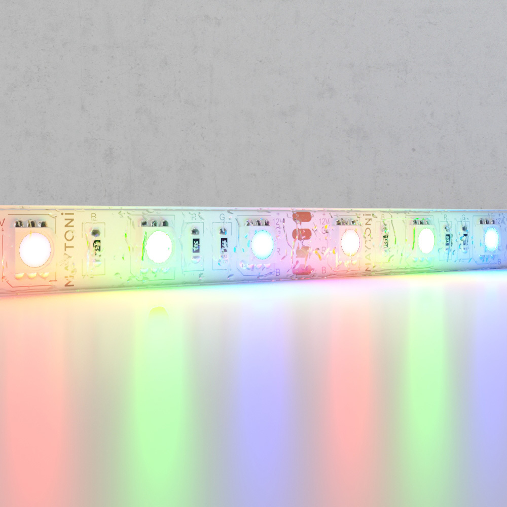 Светодиодная лента 12В 5050 14,4Вт/м Цветная (RGB) 5м IP65
