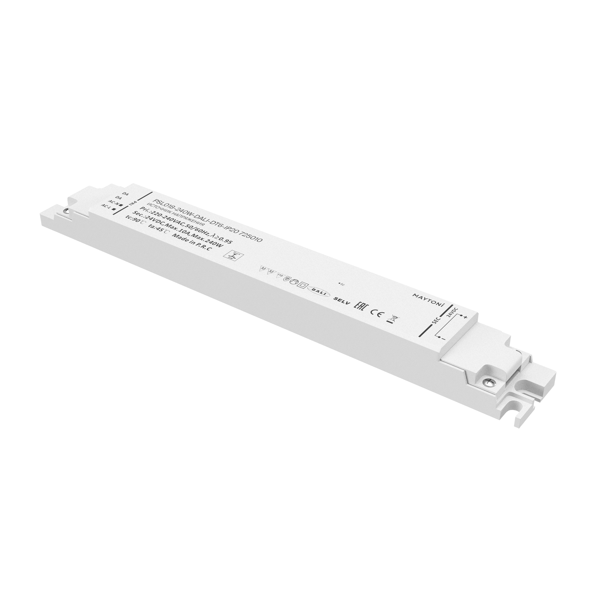 Источник напряжения 24В DALI DT6 240Вт IP 20