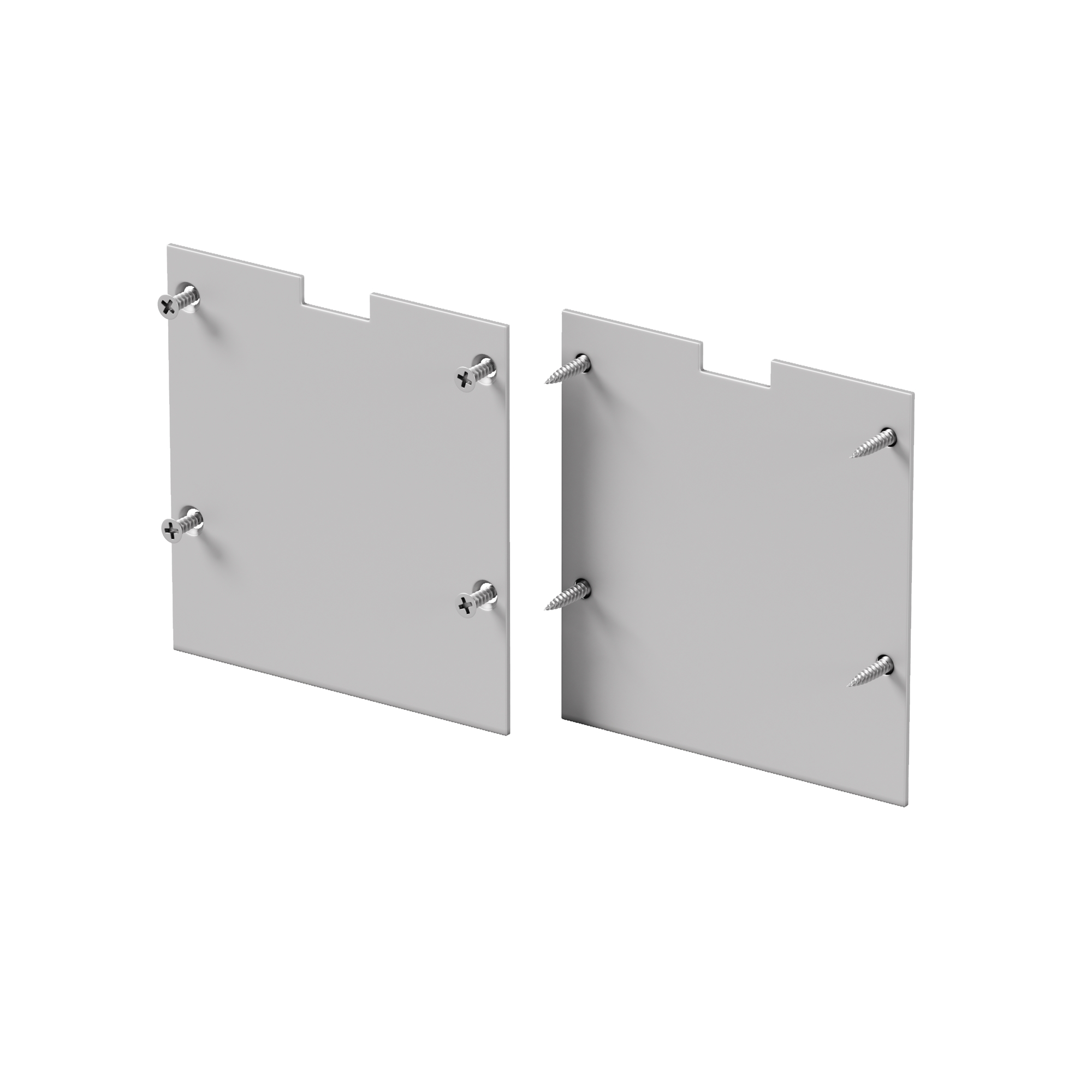Комплект заглушек (для профиля 50x50) 2 шт., ALM-5050-S-EC 642046