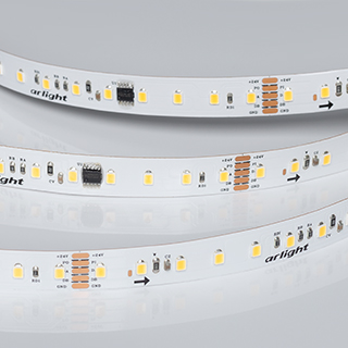 Светодиодная лента DMX-A96-12mm 24V Warm2700-PX12 (14 W/m, IP20, 5m) (Arlight, CRI&gt;90)