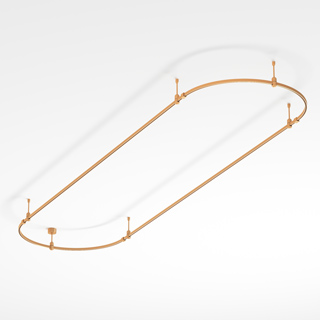 Основание ART-APRIORI-OVAL-ROD-200-3000x1000 (GD) (Arlight, IP20 Металл, 3 года)