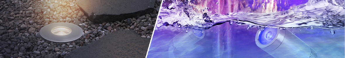 Новинки ландшафтных светильников: GROUND-ZOOM и WATER 