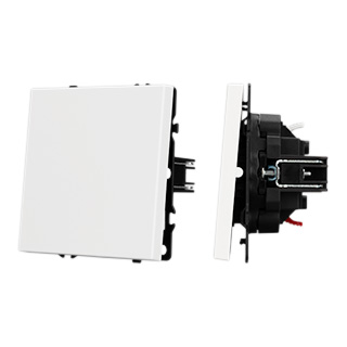 Механизм выключателя одноклавишный непроходной SWT-NOBE-MK01-SFPL-WH (230V, 10A) (Arlight, -)