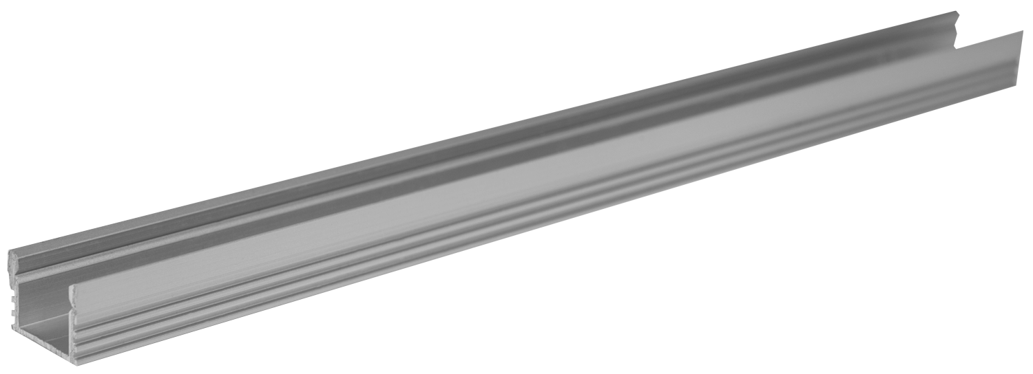 Профиль алюминиевый накладной ELF для LED, 2000х12х16мм