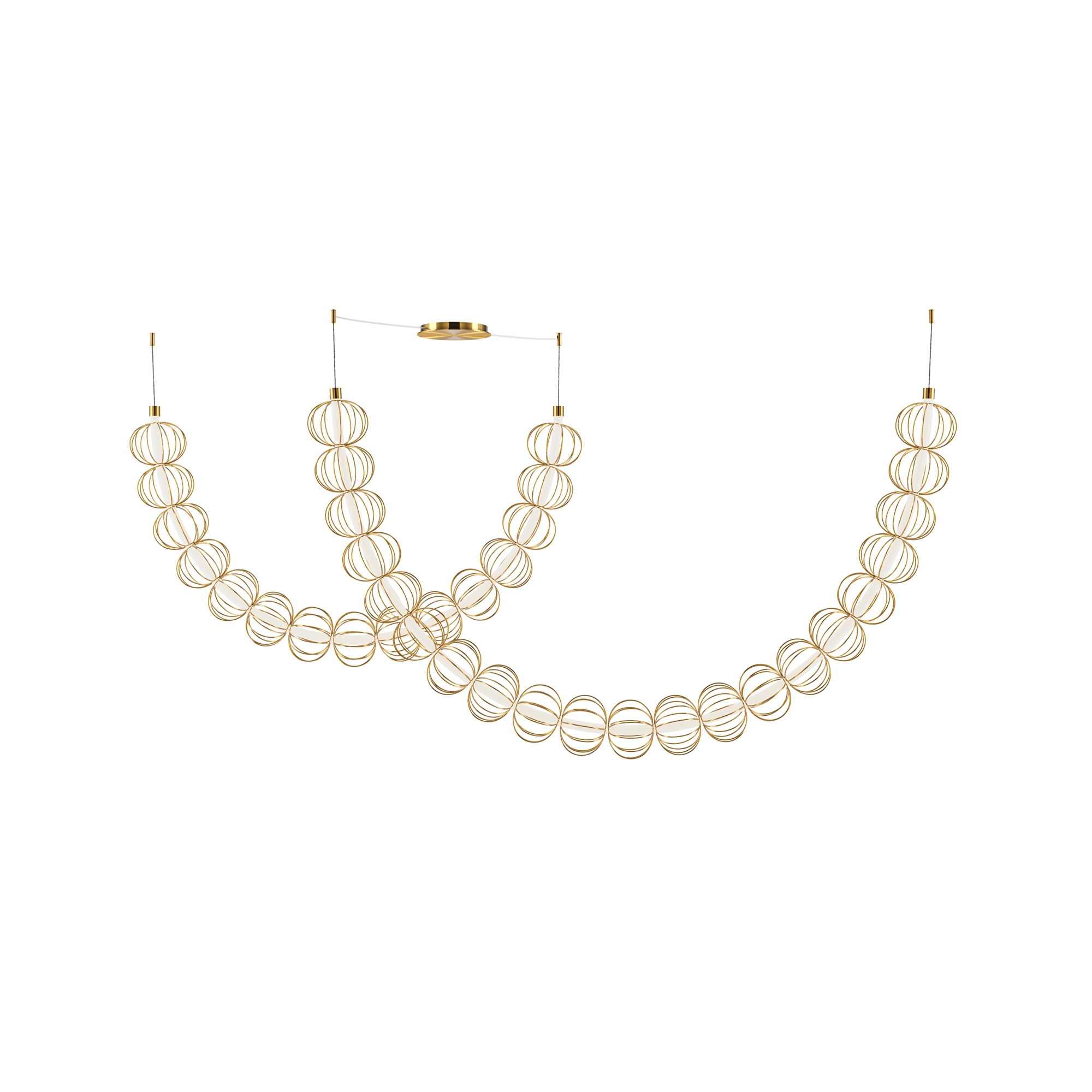 Подвесной светильник Golden Cage 3000К 107Вт