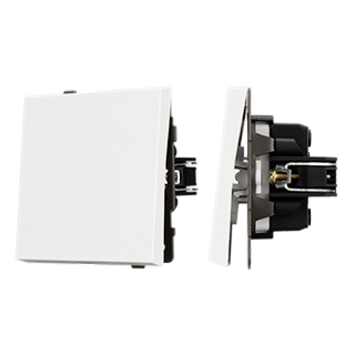 Механизм выключателя одноклавишный проходной SWT-TENDO-MKP1-SFPL-WH (230V, 10A) (Arlight, -)