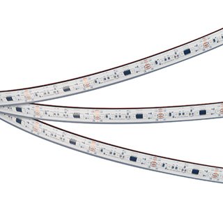 Светодиодная лента герметичная SPI-PS-A120-12mm 24V RGB-PX6-BPT (23 W/m, IP67, 2835, 5m) (Arlight, бегущий огонь)