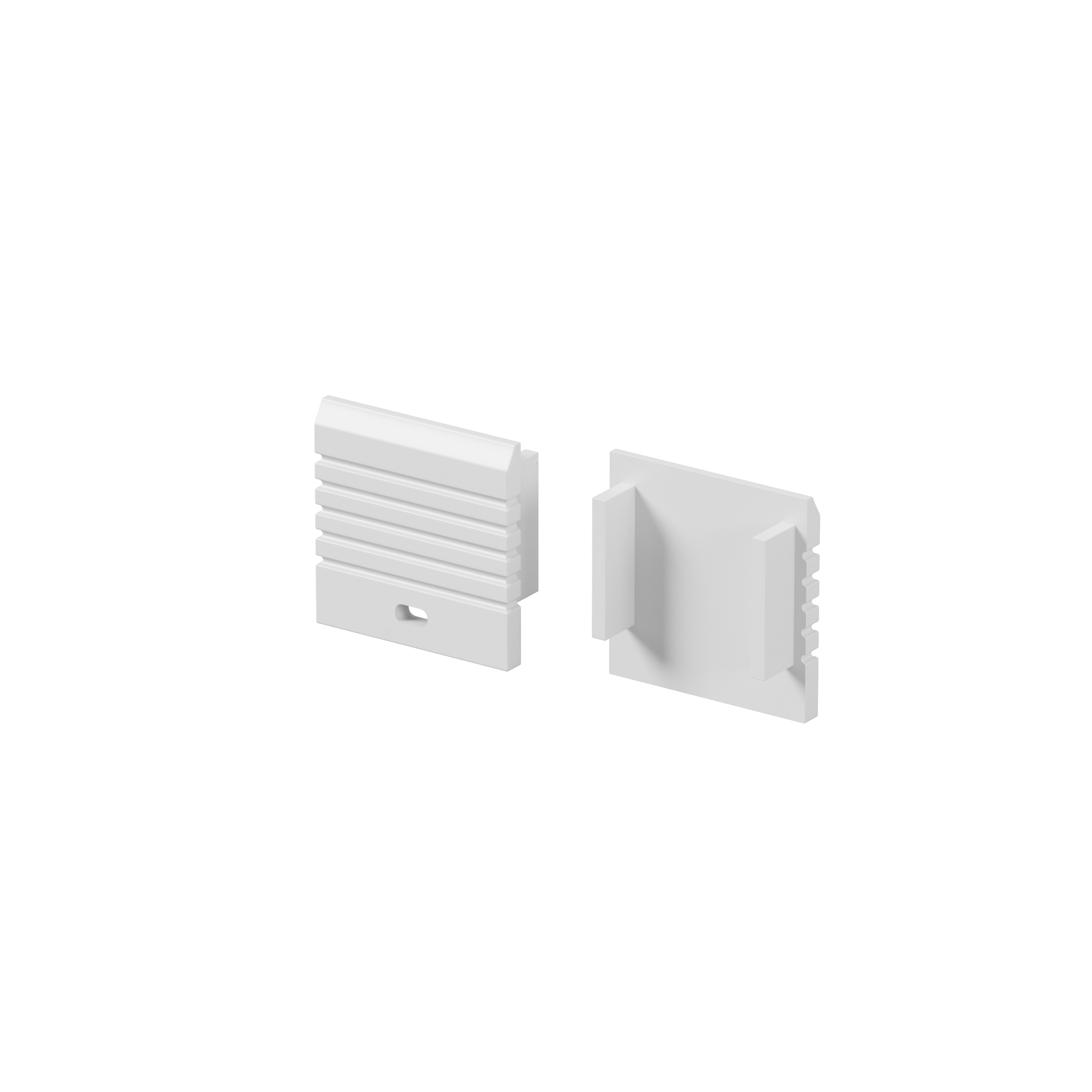 Комплект заглушек (для профиля 35x35) 2 шт., ALM-3535A-S-EC 642033