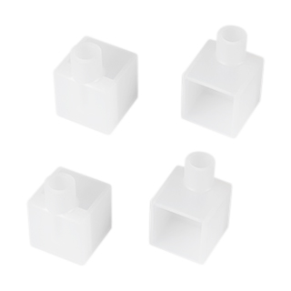 Заглушка WPH-FLEX-1616-90 WHITE с отверстием  (Arlight, Пластик)