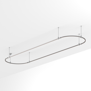 Основание ART-APRIORI-OVAL-ROD-400-4000x1000 (TN) (Arlight, IP20 Металл, 3 года)