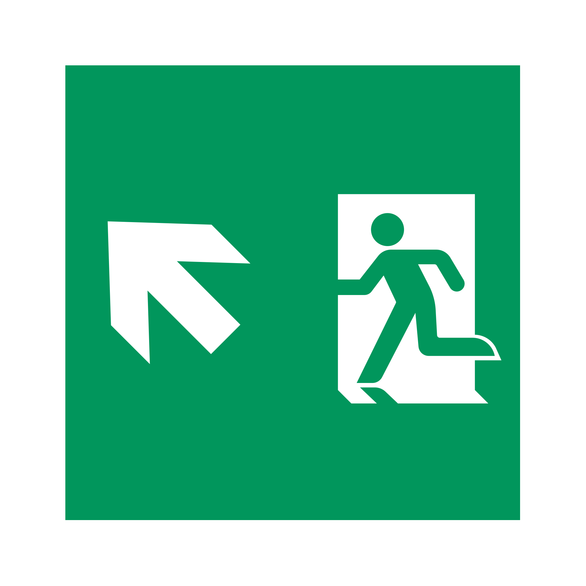 Пиктограмма EMGP-MARK-MA-LUP (Человек, Вверх-Влево) (Arlight, Пластик)