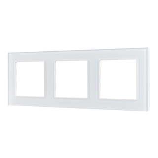 Рамка стеклянная FRM-GLARE-GS-3-WH (Arlight, -)
