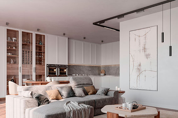 Студия в современном стиле