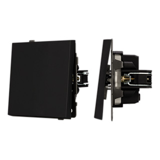 Механизм выключателя одноклавишный непроходной SWT-TENDO-MK01-SFPL-BK (230V, 10A) (Arlight, -)