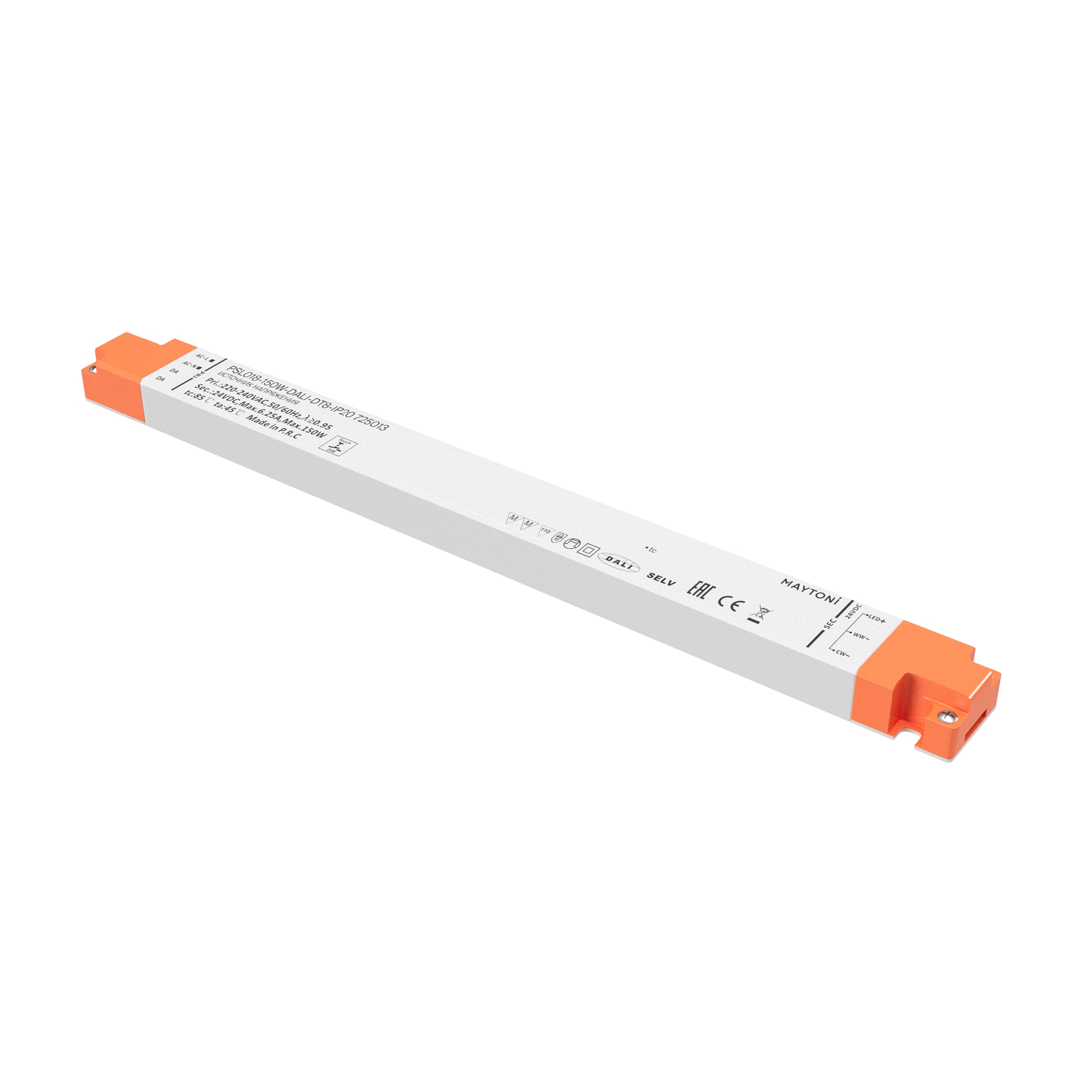 Источник напряжения 24В DALI DT8 150Вт IP 20