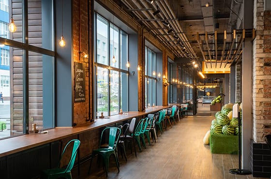 Трековое освещение «Белого рынка» в Челябинске