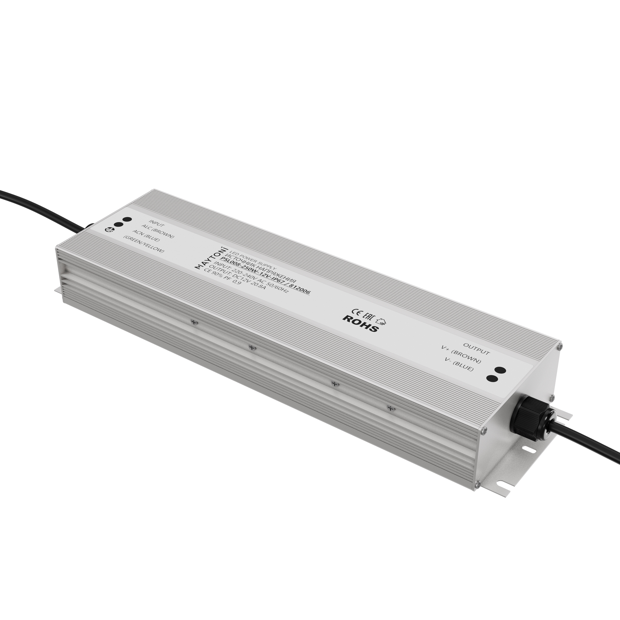 Источник напряжения PSL008 12В 250Вт IP67 812006