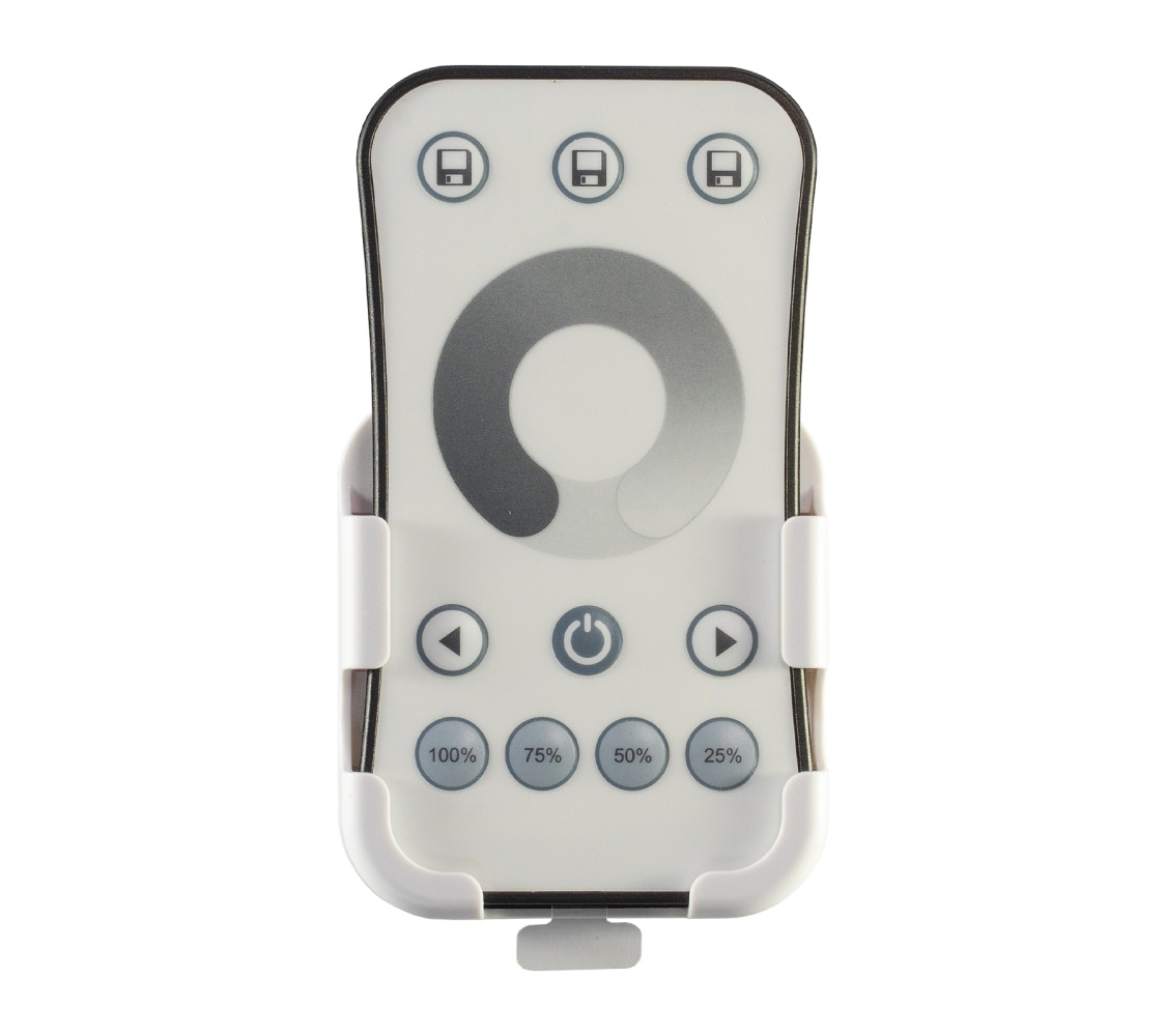 Пульт 1-зоновый для диммера ELFLED R6-1, 2.4G, белый