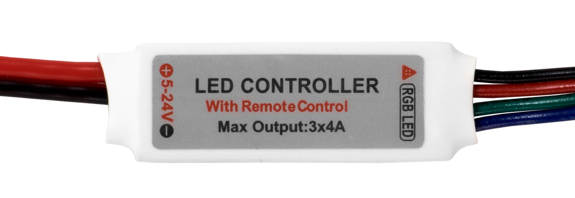 Мини-контроллер RGB ELF с радиоуправлением, 12/24В, 2А/канал