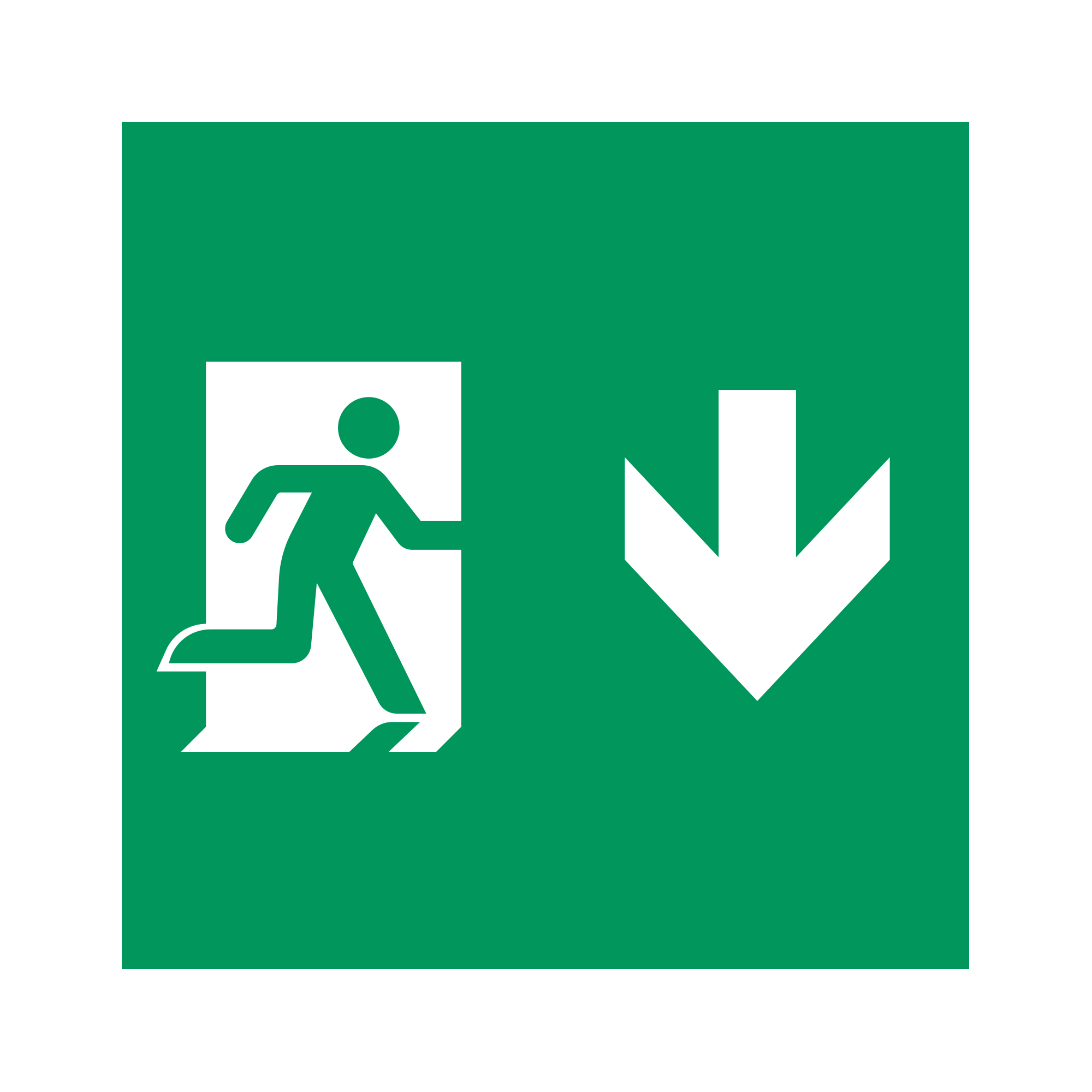 Пиктограмма EMGP-MARK-MA-DOWN (Человек, Вниз) (Arlight, Пластик)