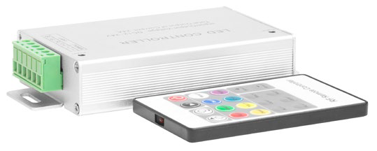 RGB-контроллер ELF RFL20 с радиоуправлением, 12/24В, 8A/канал