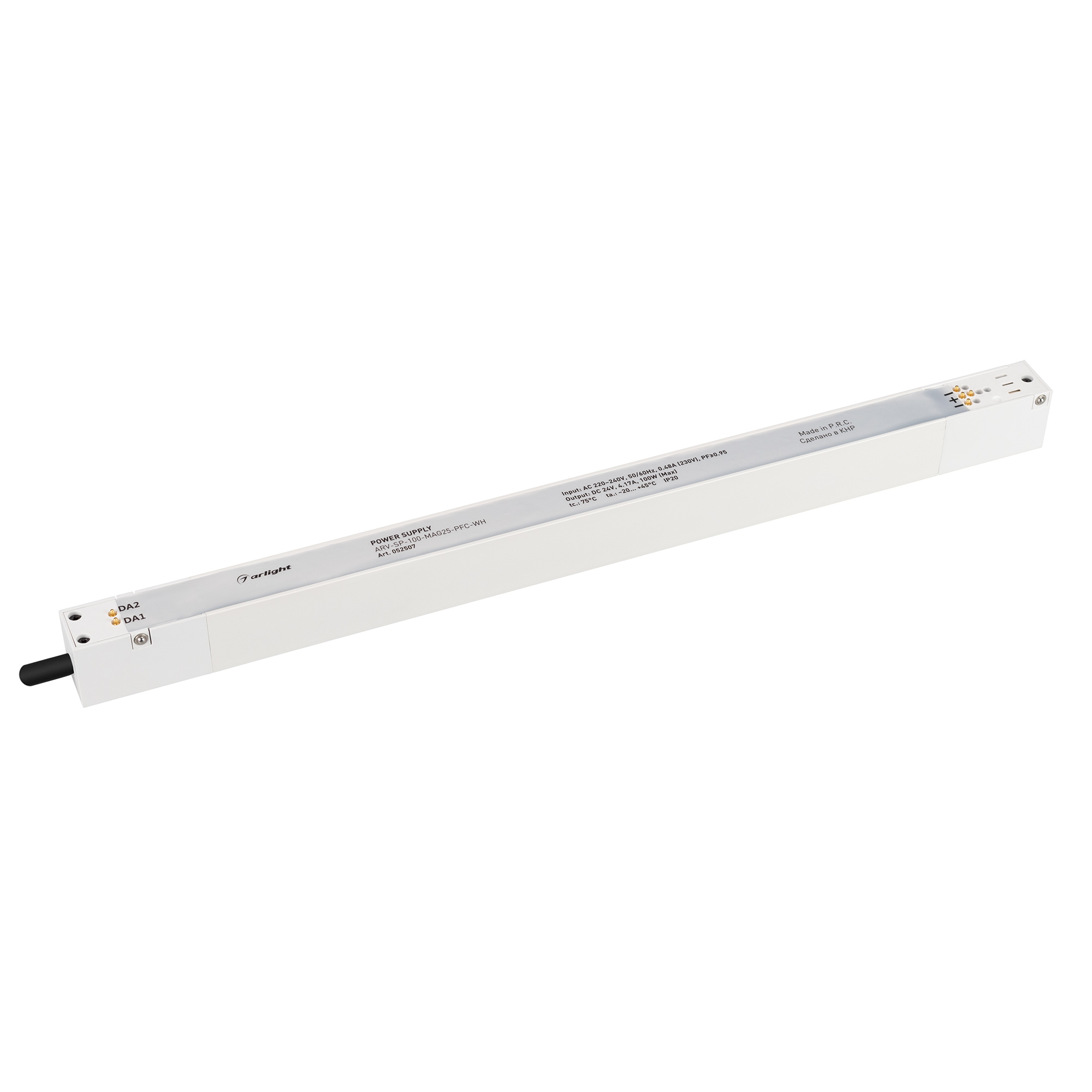 Блок питания ARV-SP-100-MAG25-PFC-WH (24V, 4.17A, 100W) (Arlight, IP20 Пластик, 5 лет)