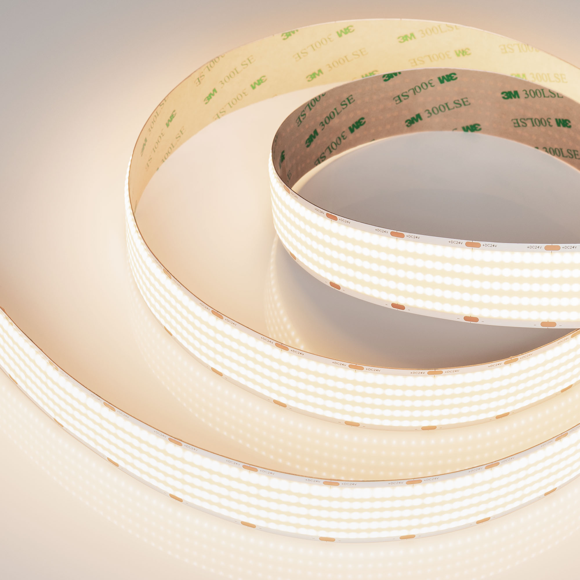 Светодиодная лента COB-X1600-30mm 24V Warm3500 (40 W/m, IP20, 5m) (Arlight, CRI>90)