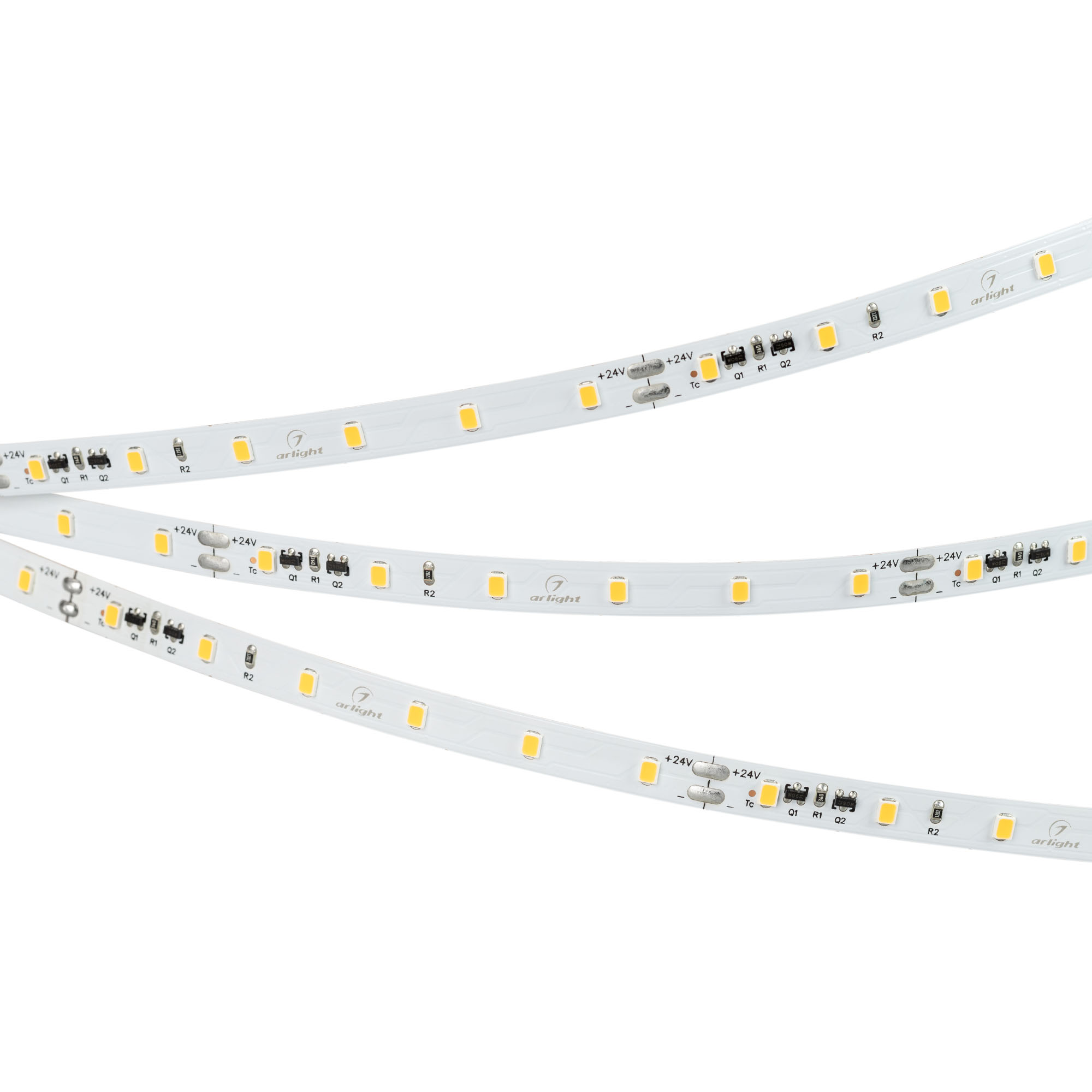 Светодиодная лента IC-A60-8mm 24V Warm3000 (4.8 W/m, IP20, 2835, 50m) (Arlight, стабилизированная)