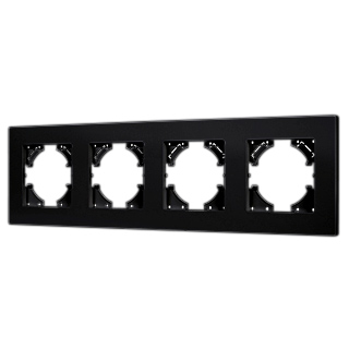 Рамка пластиковая FRM-PERIO-PL-4-BK (Arlight, -)