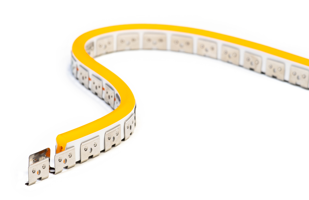 Профиль алюминиевый накладной гибкий ELF, 1000х08х16мм