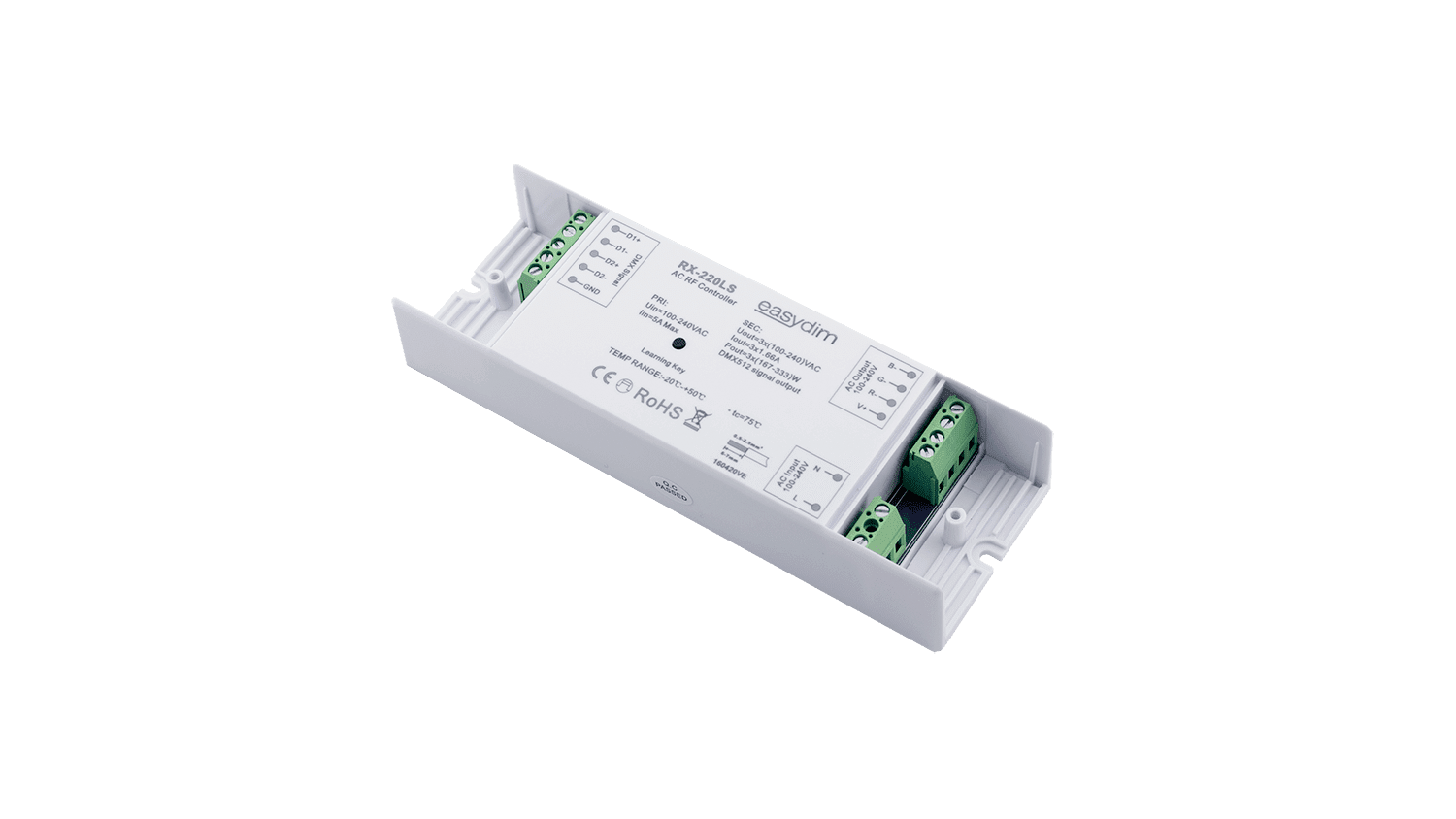 Приемник-контроллер RX-220LS для подключения высоковольтной светодиодной ленты (Ленты 220В). До 1000вт., RX-220LS