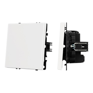 Механизм выключателя одноклавишный перекрёстный SWT-NOBE-MKX1-SFPL-WH (230V, 10A) (Arlight, -)