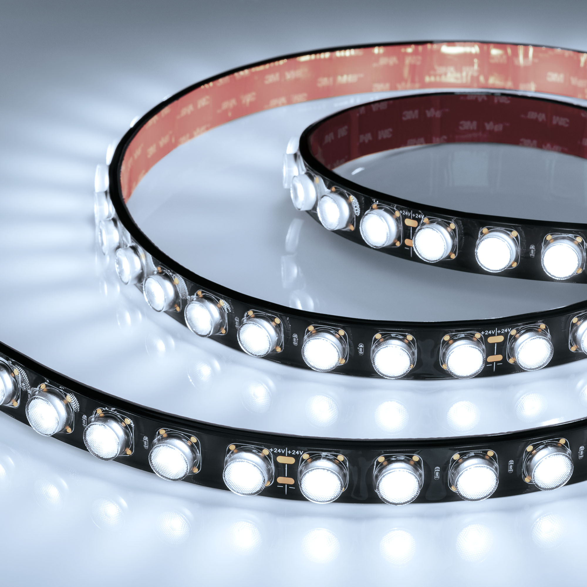 Светодиодная лента герметичная FLT-PS-A42-BLACK-23mm 24V White6000 (21 W/m, IP67, 30deg, 5m) (Arlight, -)