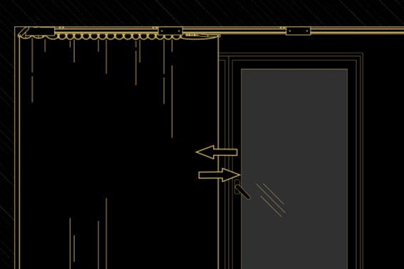 Открытие от края до края. Крепление на потолок