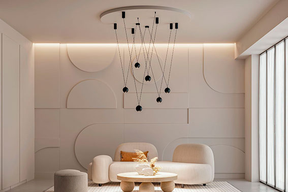 Гостиная с панорамными окнами