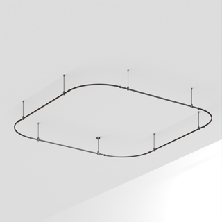 Основание ART-APRIORI-QUADRAT-SOFT-ROD-400-3500x3500 (BK) (Arlight, IP20 Металл, 3 года)