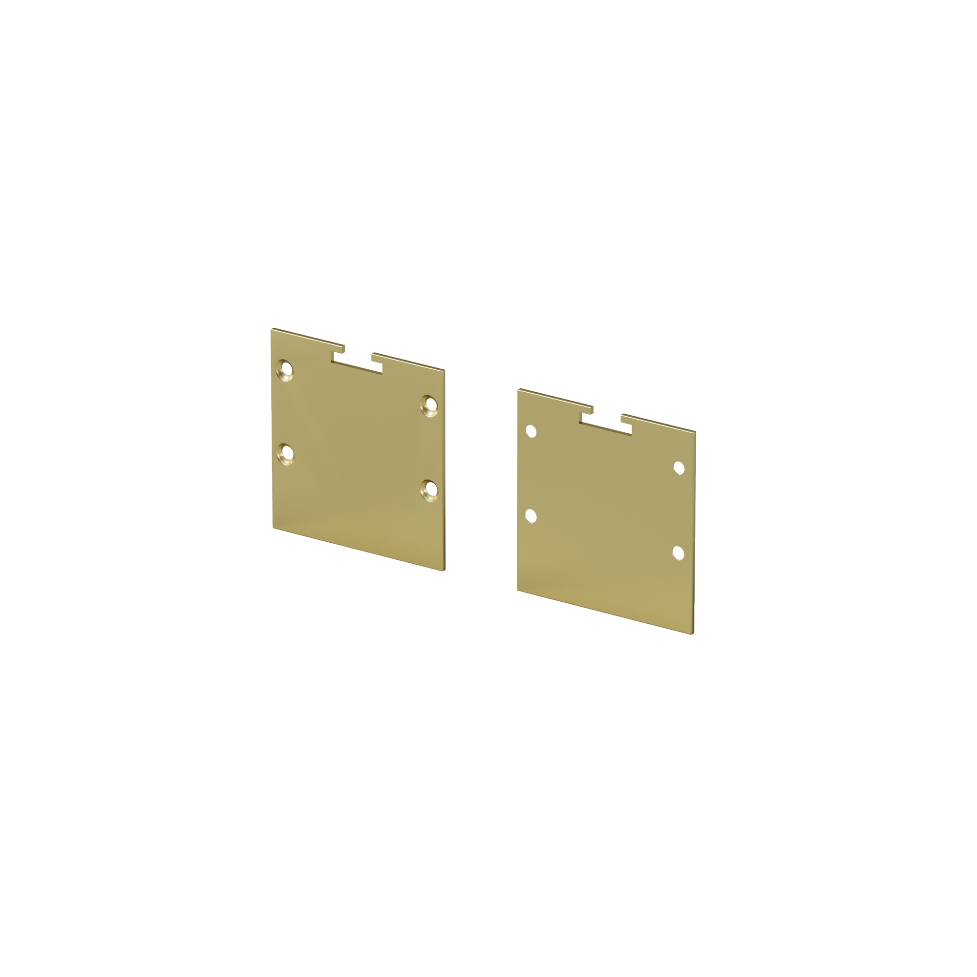 Комплект заглушек (для профиля 35x35) 2 шт., ALM-3535BT-BR-EC 642039