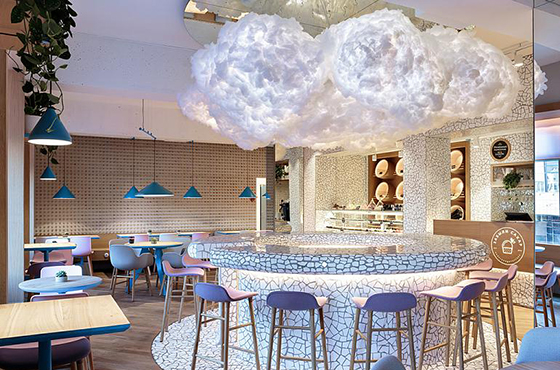 Освещение кафе &quot;Забыли сахар&quot; в Санкт-Петербурге. 